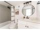 Updated bathroom with a shower-tub combination, stylish vanity, and contemporary fixtures at 3529 Essex Ave # 75, Atlanta, GA 30339