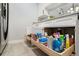 Kitchen pull-out drawers give easy access to cleaning supplies and add storage at 3655 Habersham Ne Rd # 226-A, Atlanta, GA 30305