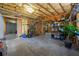 Unfinished basement featuring exposed insulation, and concrete flooring, provides potential for customization at 730 Glenferry Trl, Atlanta, GA 30328