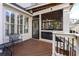 Outdoor deck with stairs provides a comfortable space with screen windows and views at 730 Glenferry Trl, Atlanta, GA 30328