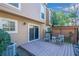 Charming outdoor patio includes a wooden deck and serene backyard at 1115 Riverbend Club Se Dr, Atlanta, GA 30339