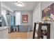 Kitchen nook featuring a small table, storage, and nearby laundry closet at 1115 Riverbend Club Se Dr, Atlanta, GA 30339