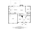 Detailed floor plan showcases layout of first floor, including kitchen, living room, garage and patio, offering insight into home design at 730 Pear Grove Pl, Marietta, GA 30066