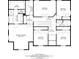 Detailed floor plan reveals the layout of the second floor, highlighting bedrooms, bathrooms, and hall spaces at 730 Pear Grove Pl, Marietta, GA 30066