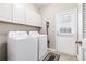 Laundry room featuring a washer, dryer, and built-in cabinets at 2471 Bridlewood Se Dr # 8, Atlanta, GA 30339