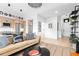 Open floor plan revealing a comfortable living room with a modern kitchen and stylish decor at 567 Ponce De Leon Ne Ave # 415, Atlanta, GA 30308