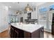 Elegant kitchen with a large island, marble countertops, and stainless steel appliances at 1477 Village Park Ne Ct, Atlanta, GA 30319