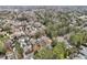 Lush green trees surround homes in this aerial view of the neighborhood, offering a serene, secluded feel at 1815 Monroe Ne Dr, Atlanta, GA 30324