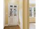 Entryway with hardwood floors and a view into the living room at 1815 Monroe Ne Dr, Atlanta, GA 30324