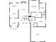 Layout of the main floor features primary bedroom, living spaces, and kitchen, illustrating the home's design and flow at 2003 Hubbard Ct, Villa Rica, GA 30180