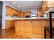 Well-appointed kitchen featuring a central island with wood cabinets and countertops at 2003 Hubbard Ct, Villa Rica, GA 30180