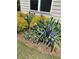 Landscaped yard featuring colorful irises and manicured bushes against the home at 2887 Goldfinch Cir, Marietta, GA 30066