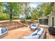 Expansive back deck with comfortable seating, perfect for outdoor relaxation and entertaining at 4160 Westchester Ne Xing, Roswell, GA 30075