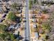 A bird's eye view of the community, with trees lining the road at 147 Windy Hill Sw Rd, Marietta, GA 30060