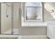 Bathroom showcasing a bathtub, shower, and window, providing a bright and airy space at 4198 Haynes Mill Nw Ct, Kennesaw, GA 30144