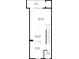 Floor plan showing kitchen, living room, dining area and deck dimensions at 1575 Ridenour Nw Pkwy # 815, Kennesaw, GA 30152