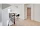 Loft area featuring a desk, chair, and railing, open to the lower level at 4450 Heatherwood Sw Dr, Atlanta, GA 30331