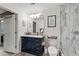 Contemporary bathroom features a standup shower, vanity, and modern design at 361 17Th Nw St # 807, Atlanta, GA 30363