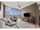 Cozy living room featuring large windows, comfortable seating, and modern decor at 361 17Th Nw St # 807, Atlanta, GA 30363