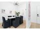 Bright dining area with modern lighting and contemporary artwork at 567 Ponce De Leon Ne Ave # 510, Atlanta, GA 30308