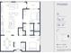 Floor plan of a 2-bedroom unit with 1.5 bathrooms, a kitchen, dining, and living room at 567 Ponce De Leon Ne Ave # 510, Atlanta, GA 30308