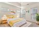 Bedroom with decorative art, soft carpet, neutral walls and natural light at 2428 Crescent Park Ct, Atlanta, GA 30339