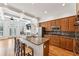 Modern kitchen with stainless steel appliances, granite countertops, and a center island with seating at 2428 Crescent Park Ct, Atlanta, GA 30339