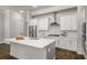 Modern kitchen featuring white cabinets, stainless steel appliances, and a large island at 685 Stickley Oak Way, Woodstock, GA 30189