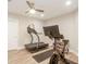 Home gym featuring treadmill and stationary bicycle at 1205 Trey Ct, Marietta, GA 30064