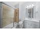 Bathroom with glass shower and white vanity at 2102 Monhegan Se Way # 2102, Smyrna, GA 30080