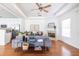 Spacious living room boasts hardwood floors, neutral colors, stylish furniture, and an open-concept design at 134 Turman Se Ave, Atlanta, GA 30315