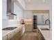 Modern kitchen with stainless steel appliances, white countertops, and lots of storage at 2425 Peachtree Ne Rd # 1604, Atlanta, GA 30305