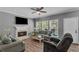 Cozy living room with fireplace, large windows, and comfortable seating at 4668 Raiders Ridge Ct, Lithonia, GA 30038
