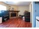 Basement space with a stone fireplace and ample storage space at 3938 Landress Way, Lawrenceville, GA 30044