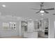 Modern kitchen features an island, stainless steel appliances and pendant lighting at 2040 Ripple Park Bnd, Canton, GA 30114
