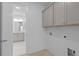 Convenient laundry room with built-in cabinets, and easy access to utilities at 2040 Ripple Park Bnd, Canton, GA 30114
