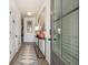 Inviting entryway with neutral walls, modern decor, and a stylish patterned runner at 208 Bastian Dr # 108, Villa Rica, GA 30180