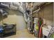 Utility area with hot water tank, furnace, and other home systems at 4740 Arbor Meadows Dr, Cumming, GA 30040