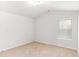 Bright bedroom with carpeted floor and window with blinds at 4758 Sultana Way, Atlanta, GA 30331