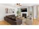 Comfortable living room with a fireplace, stylish decor, and natural light at 4758 Sultana Way, Atlanta, GA 30331