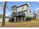 Back of the house, showing the deck and a walkout basement at 4340 Boxwood Trl, Ellenwood, GA 30294