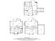 Three floor plans showing layouts for the first floor, second floor, and basement of the home at 4340 Boxwood Trl, Ellenwood, GA 30294