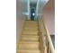 Bright painted staircase leading to the upper level at 1173 Mill Ridge Dr, Lawrenceville, GA 30045