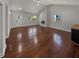 Bright living room with vaulted ceilings and a statement fireplace at 2548 Loghaven Nw Dr, Atlanta, GA 30318