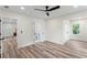 Bright bedroom with wood floor features a closet and ensuite bathroom at 1400 Bouldercrest Rd, Atlanta, GA 30316