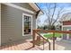 Backyard view showcasing a pool with wooden deck at 1518 Cambridge Ave, Atlanta, GA 30337