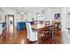 Spacious kitchen with island, dining area, and hardwood floors offers both style and function at 1518 Cambridge Ave, Atlanta, GA 30337