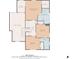 Floor plan of the second story featuring dimensions and layout of the bedrooms and bathrooms at 2304 Stancrest Ln, Lawrenceville, GA 30044