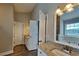 Bathroom features double sinks and great countertop space at 930 Rafington Dr, Lawrenceville, GA 30046