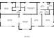 Detailed floor plan showcasing the layout of the home including all the rooms and dimensions at 1932 Rosewood Rd, Decatur, GA 30032